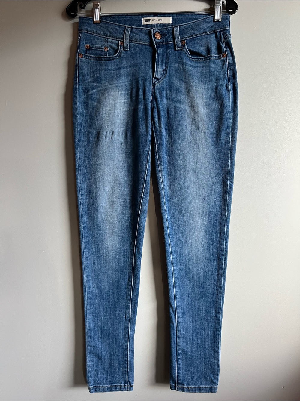 Levi’s 535 Legging Jeans Size 27 Mid Rise Stretch Denim Skinny